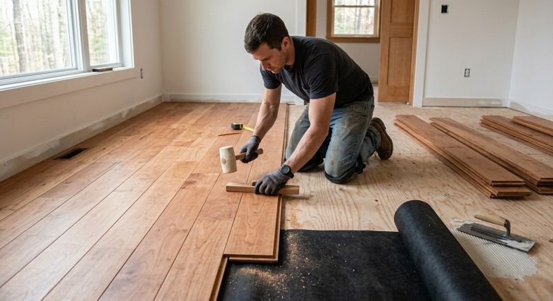 Cherry Floor Installation in Sumter, SC