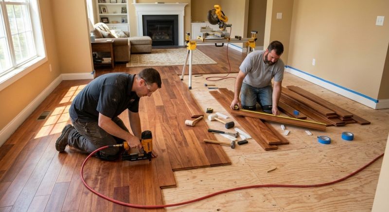 Cherry Floor Installation in Sumter, SC