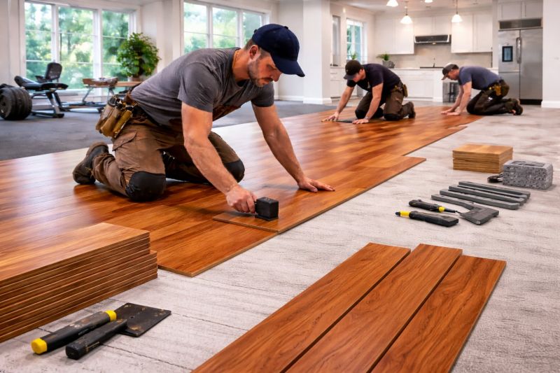 Cherry Floor Installation in Sumter, SC
