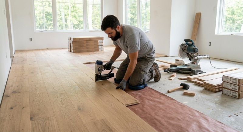 Oak Floor Installation in Bishopville, SC