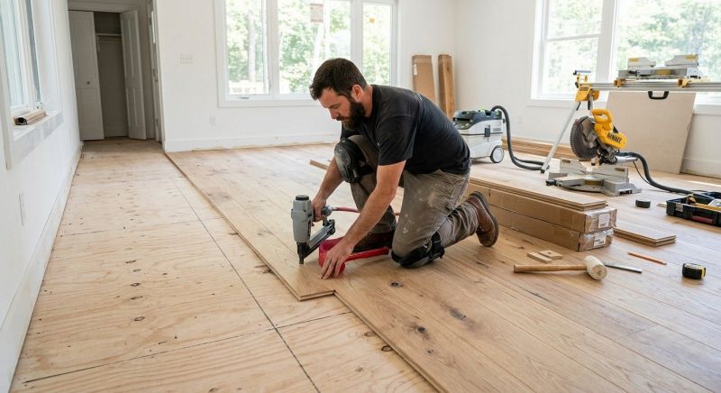 White Oak Floor Installation in Sumter, SC