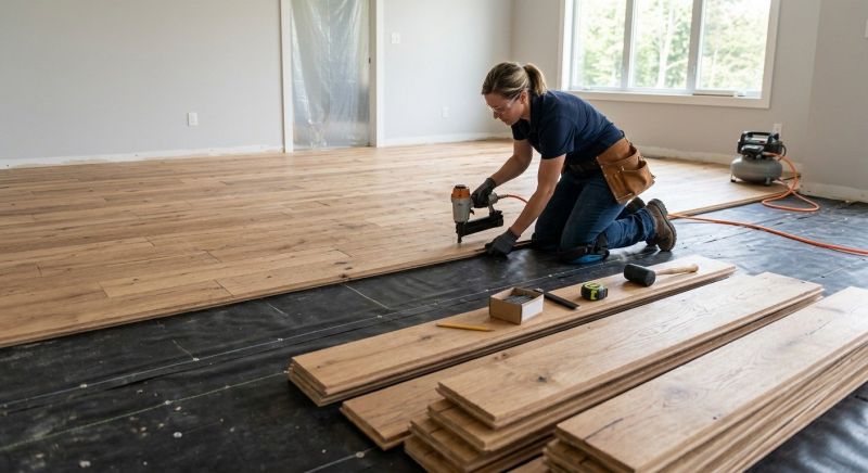 Wide Plank Floor Installation in Sumter, SC