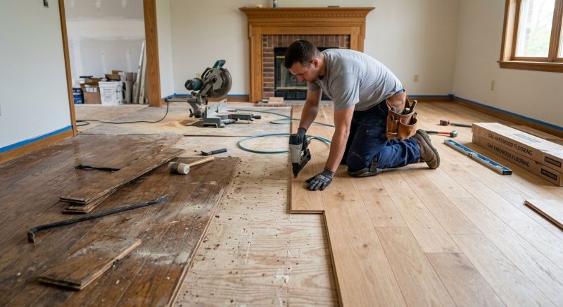 Wood Floor Replacement in Bishopville, SC